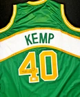 SHAWN KEMP SIGNED #40 CUSTOM JERSEY - Size XL (Beckett) NBA Seattle Supersonics