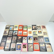Lot of 36 Vintage 8-Track Tapes Classic Rock Pop Country Eagles Beatles Wings