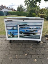 Snap On Tool Box 55” X 24” KRA Stainless Steel In White With Key