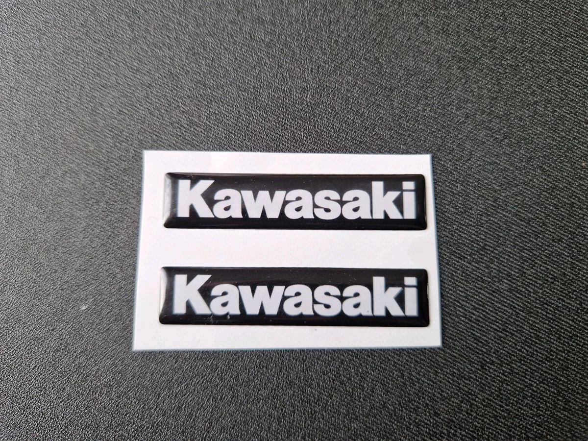 Kawasaki 'K' Sticker Badge – Pink & Black – 42mm X 24mm – OEM OE