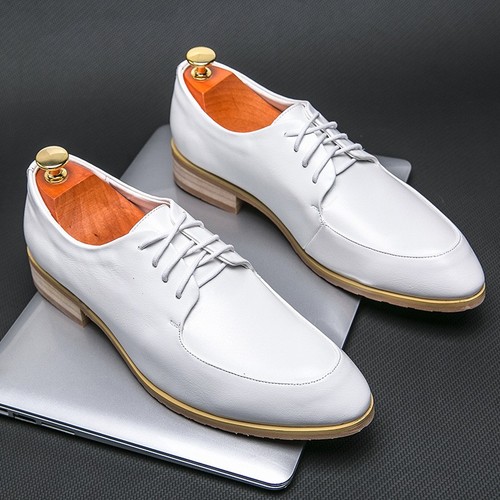 Business Dress Men Formal Shoes Wedding Pointed Toe Fashion Leather Shoes Flats Oxford Shoes for Men