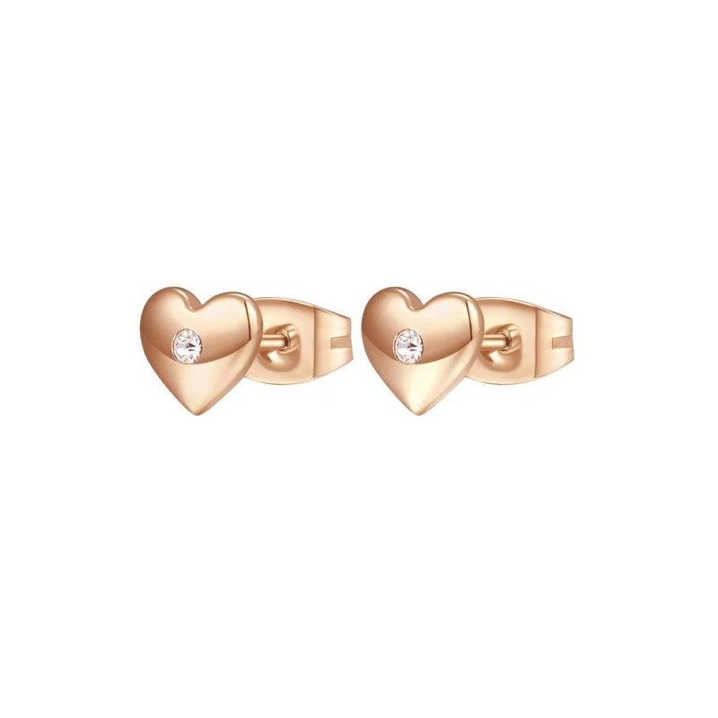 Brosway Orecchini A Lobo Stella Polare: Acciaio 316L E Cristalli, Finitura Oro Rosa 14K - 3