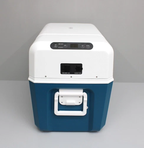 MOBICOOL MCF40 Kompressor-Kühlbox 38L 12/24V und 230V Mini-Kühlschrank Blau-Weiß - Bild 8 von 15