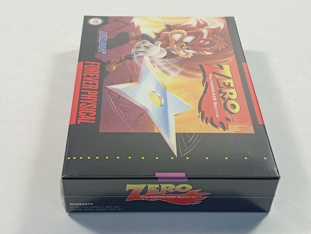 Jeu SNES Zero the Kamikaze Squirrel version US authentique pièce de collection neuve