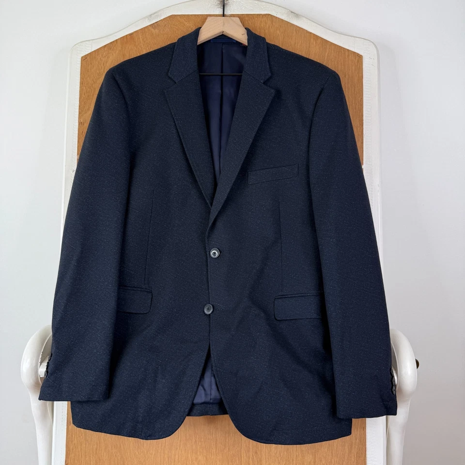 Blazer Johnston & Murphy Para Hombre Mediano 40R Azul Marino 2 Botones XC4 Extreme Comfort Foto 2 de 4