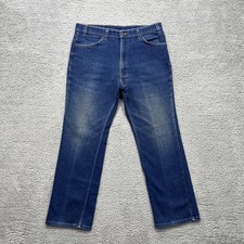 VTG Levi's 547 Jeans Mens 38x31 Dark Wash Faded stretch Denim Straight Leg 90s
