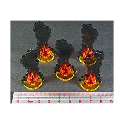 Litko Token Set Flaming Wreckage - Medium New