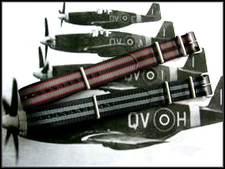 18mm Black Grey NATO g10 Prem nylon watch band 2pak RAF Bond IW SUISSE 20 22 24