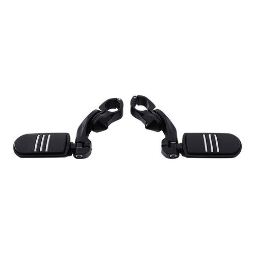Black 32mm 1.25"Short Angled Highway Engine Guard/ Foot Pegs For Harley-Davidson - Picture 12 of 16