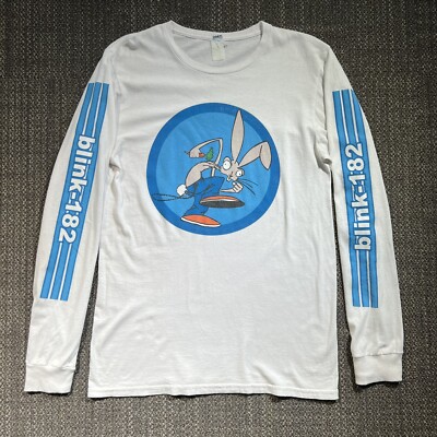 Vintage 90s Blink 182 Bunny Rabbit Long Sleeve Graphic TShirt Vintage 90s Blink 182 Bunny Rabbit Long Sleeve Graphic TShirt