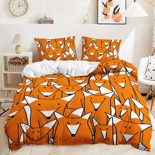 Lustiges Tiermotiv niedliche Hunde Katzen Blumen Haustierliebhaber Bettdecke Bettbezug Bett-Set - Bild 20 von 21