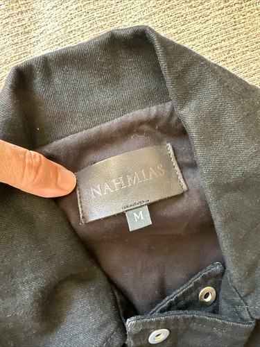 Nahmias Denim Cotton Silk Jacket Womens Size Medium Rare Designer PRISTINE Shape - Picture 3 of 18