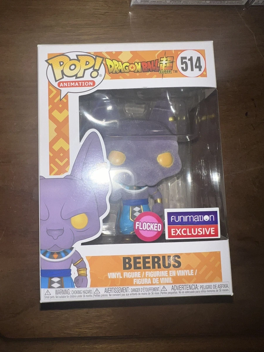 Funko Pop! Dragon Ball Z - Flocked Beerus #514 (Funimation Exclusive)