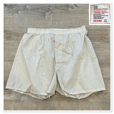 Vintage Dead stock Sears Boxers Shorts Thin size 38 Made in USA