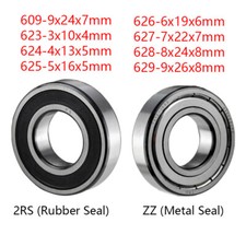Miniature Deep Groove Ball Bearings 609 623 624 625 626-629 ZZ/2RS Bearing Steel