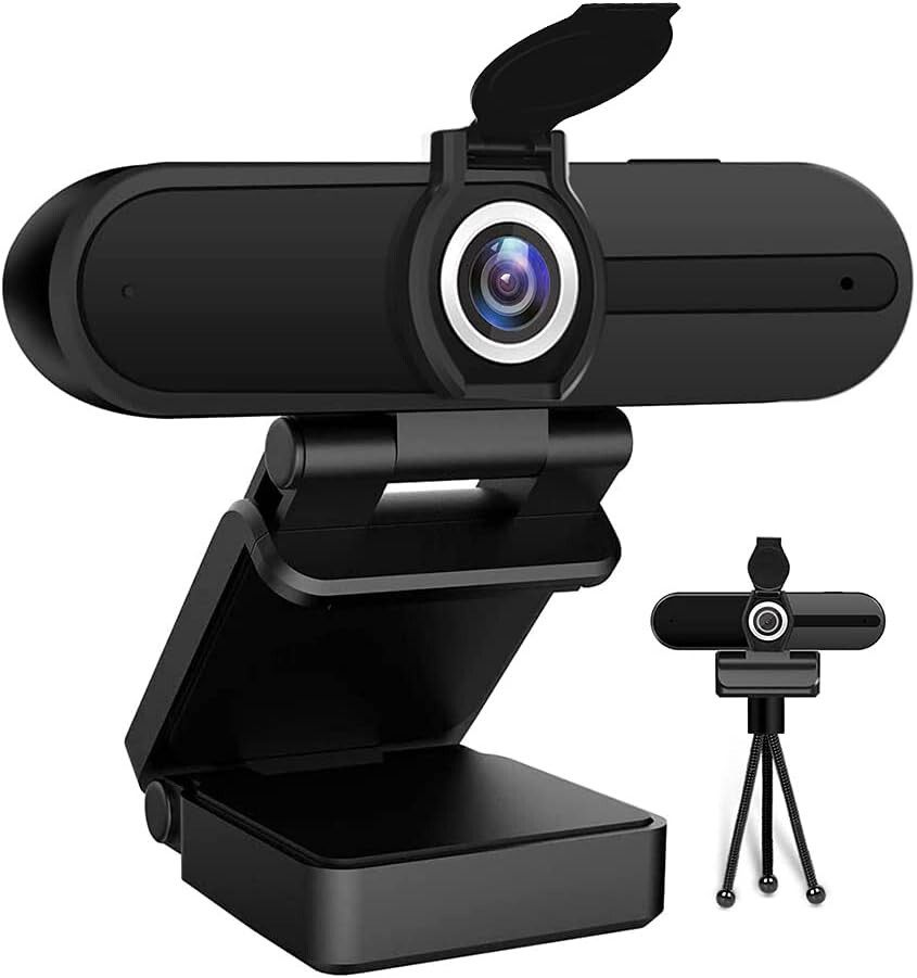 Webcam with Microphone, 8MP Desktop Computer USB Ultra HD Web Camera with Tripod-image
