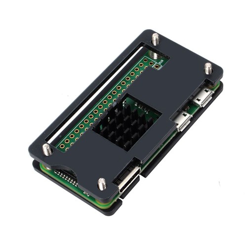 Pi Zero W for Raspberry Pi Zero Black Acrylic Heat Sink Box Case Holder