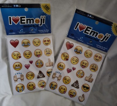  Set of Two - Emoji Stickers-- Decorative -- Assorted, 280 in a package