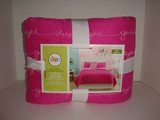 Circo Pretty Pink Goodnight Full Queen Quilt Shams Set Embroidered Sleep Tight 