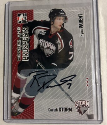 2005-06 ITG Heroes and Prospects Auto Ryan Parent #A-RP Autograph Flyers