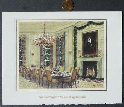 President Bill & Hillary Clinton 1998 White House Christmas Large & Small Cards 
