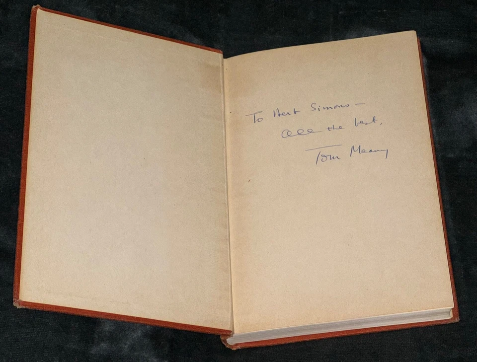 Tom Meany "Baseballs Greatest Teams BB HOF" Signed Autographed HC Book PSA Rare! - Image 3 of 4