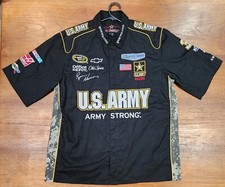 Ryan Newman US Army Racing Pit Crew Button Up Shirt #39 NASCAR Adult Size 1XL 