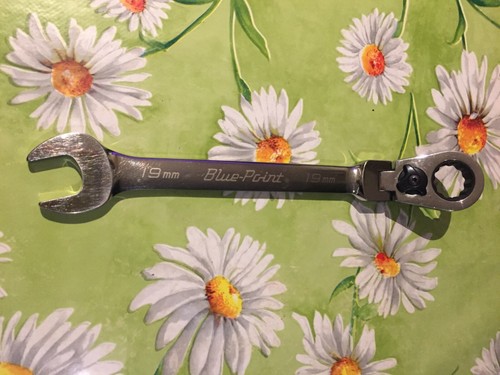 Blue-Point by Snap On BOERMF19A 19mm flex head combination ratchet spanner ~MINT