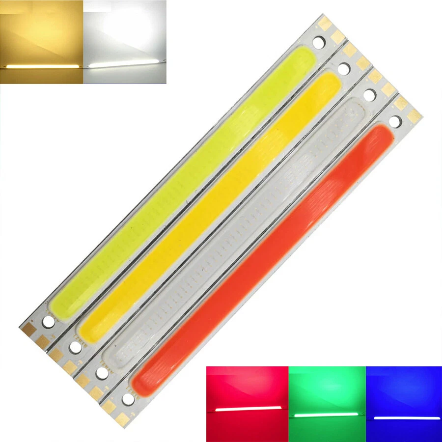 10W LED Light COB Strip Bulb 12V LED Panel Lamp Warm Cold White 120x10mm Chips