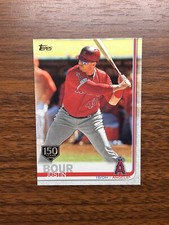 2019 Topps Update Justin Bour 150TH ANNIVERSARY GOLD STAMP US209 Angels SP Years