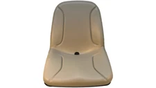 TS28-00001 Milsco Lawn Mower Seat, Gray, No Logo, 4 Bolt Front Mounting 11” x 1"