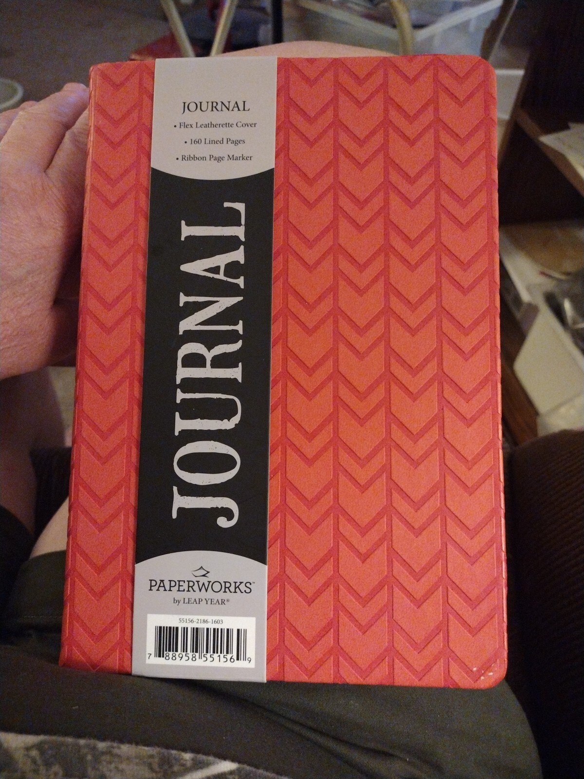 Journal Diary Notebook Paperwork's By Leap Year 160 Lined Pages Faux Leather Cov