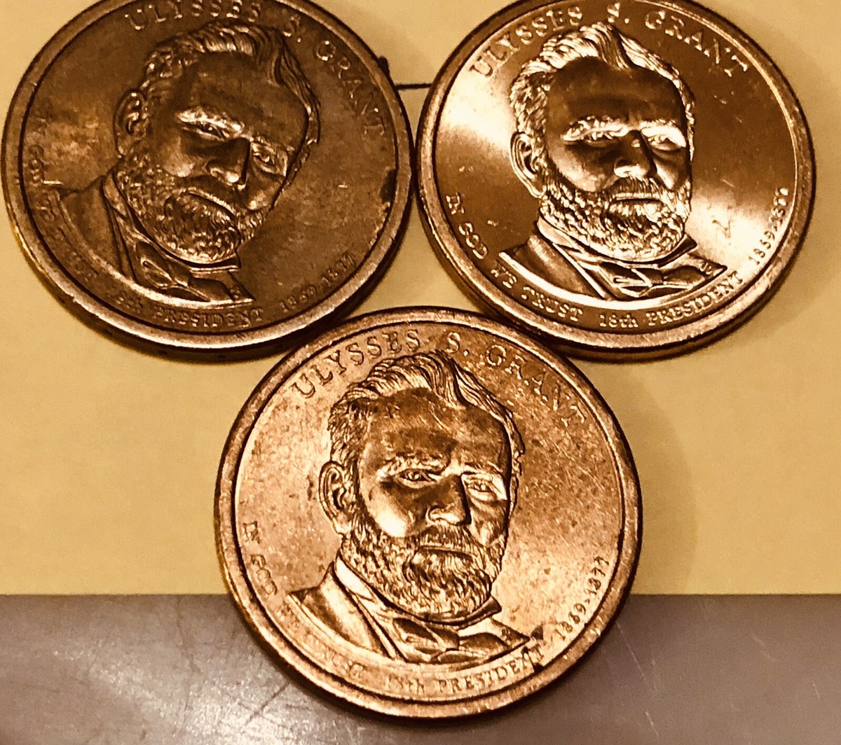 Pres. Series Ulysses S. Grant 18th Pres. 1869 - 1877 Coin LOT 3 | eBay