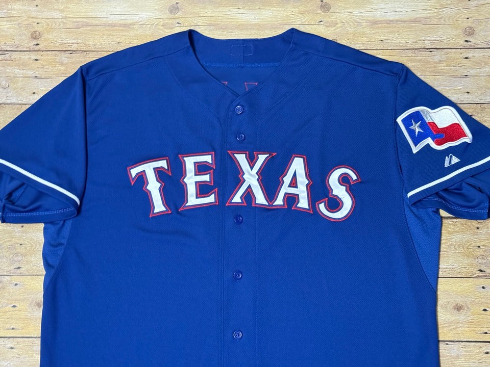 Texas Rangers Game Used Bengie Molina Jersey 2014 Alternate MLB Team