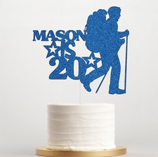 Personalised Rambler/Hiking Cake Topper, Custom Any Name & Age Topper UK