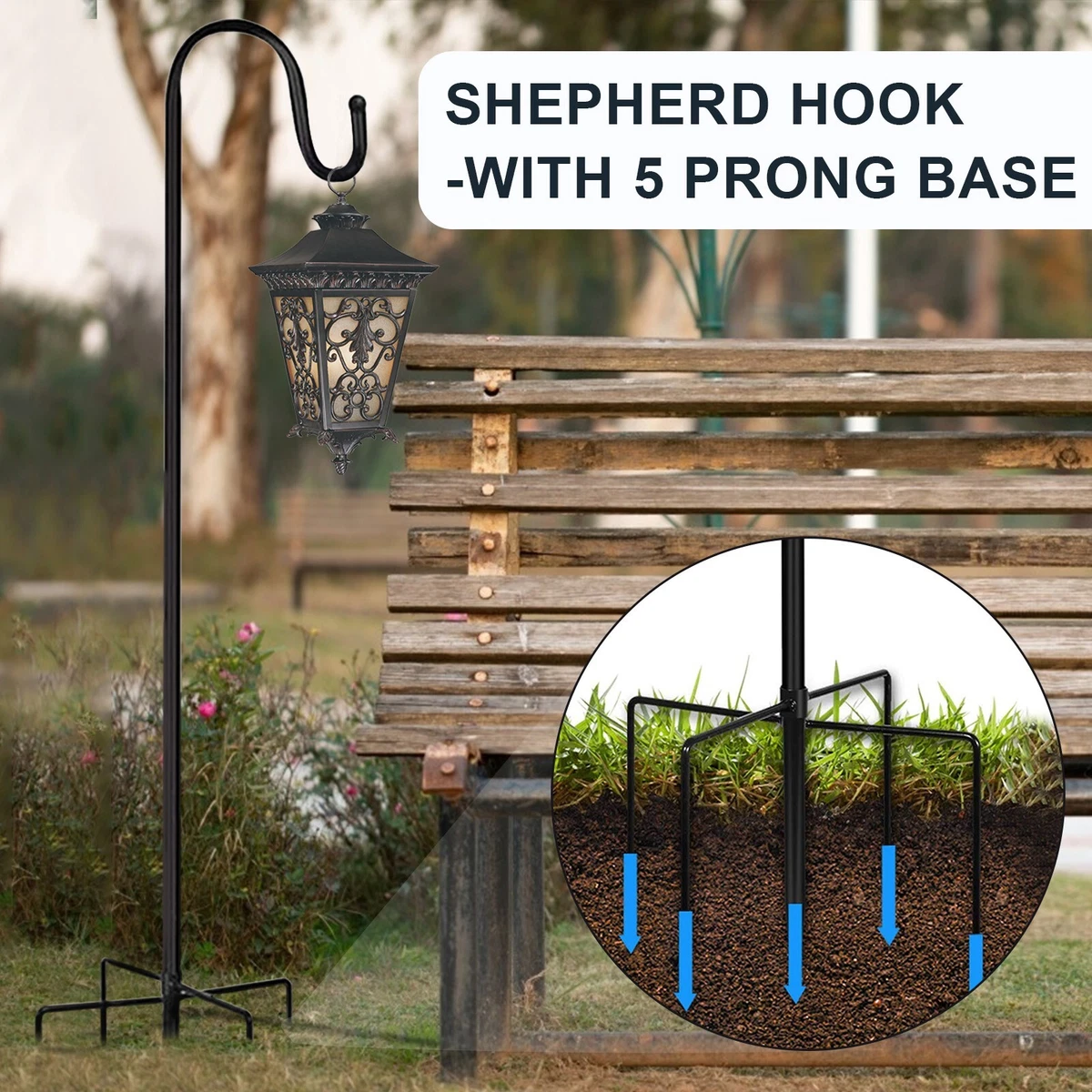 Shepherd hook sale garden lights