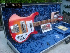 ♚mint♚ultra Rare♚2008 Rickenbacker 4003 Stereo Bass ♚limited Amber Fireglo♚gem !