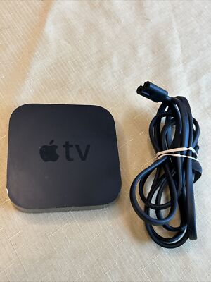 Apple TV A1469 HD Digital Media Streamer Black 3rd Gen EMC 2633 NO REMOTE-USED