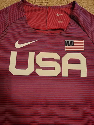 Nike Pro Elite Team USA Track & Field Shirt BV1312-602 Mens S NWOT International - Picture 2 of 7
