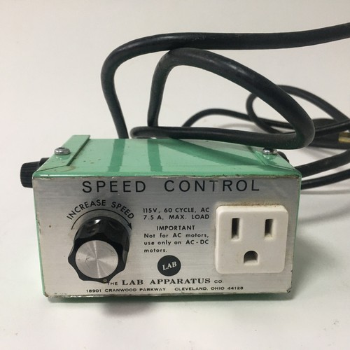Speed Control The Lab Apparatus Co. Equipment Cleveland Ohio Vintage Prop