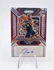 2023-24 Panini Prizm Basketball Rookie Signatures Auto Sir'Jabari Rice RED /99