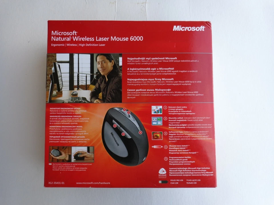 Microsoft Natural Wireless Laser Mouse 6000 - Image 2 of 4