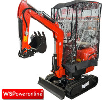 Mini Digger Rain Cover / Storage Suitable for 1 Ton and 1.2 Ton Mini Diggers