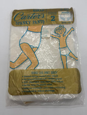 NEW Vintage Girls Carter  s Spanky Pants Set of 2 Band Leg Briefs Size 3