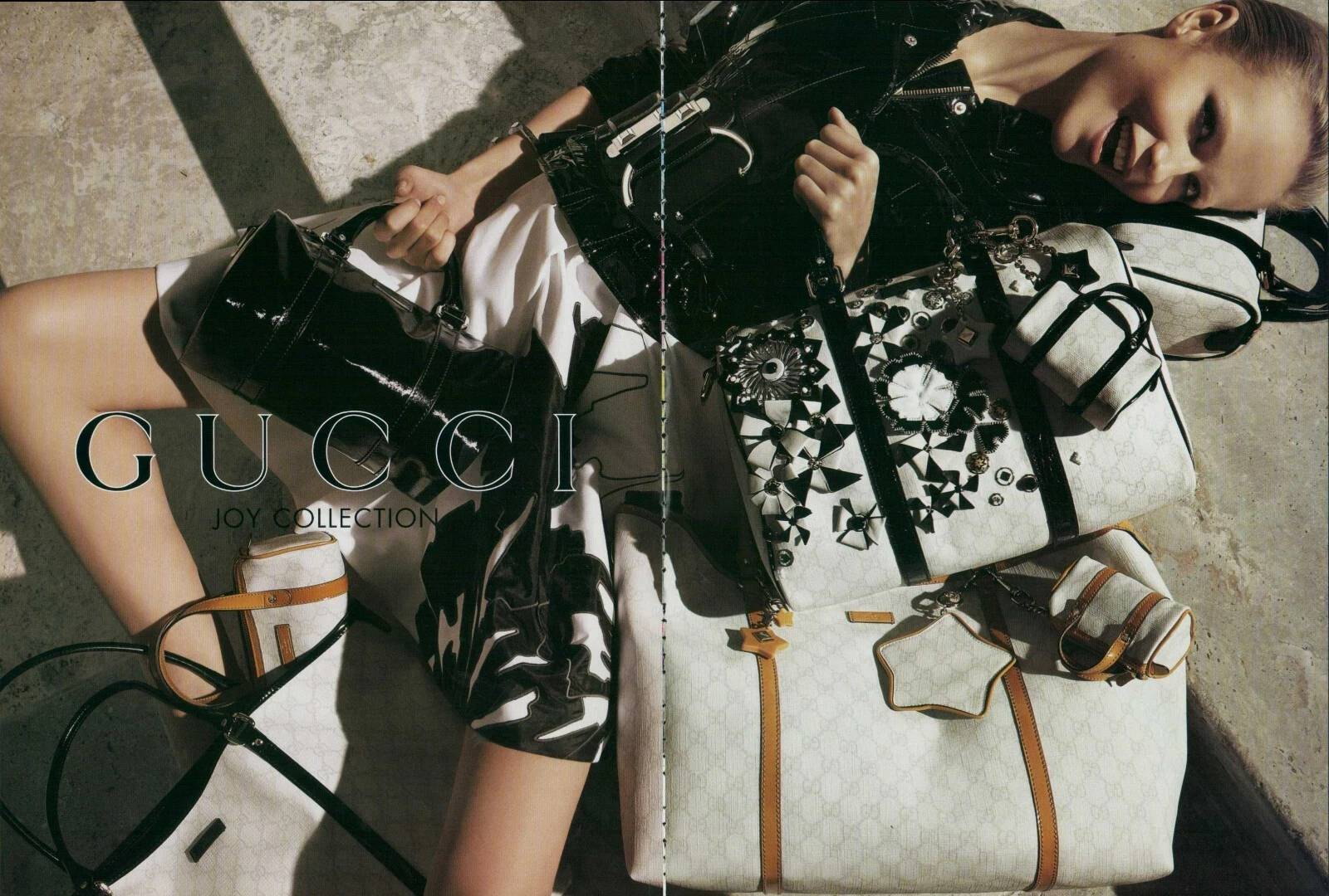 Sacs GUCCI Magazine Impression Publicité Publicité Sac à Main Mode Accessoires 2008