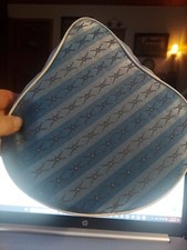 N. O. S. Bornemann  #370 seat cover with padding and elastic- Blue/Grey/Silver