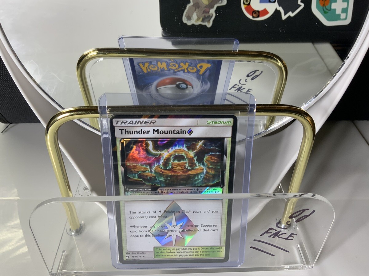 thunder mountain pokemon card Pokémon TCG - Thunder Mountain 191/214- Lost Thunder Prism Star - NM
