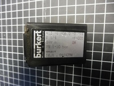 1 x BÜRKERT Magnetventil-Spule 413 G 6,0 B PA G1/4 F 000; 24V; PN 1-10bar