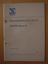  SACHS  STAMO Motor  51 REPARATURANLEITUNG  413  Rasenmäher 1970