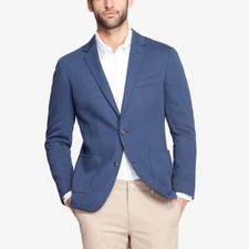 Bonobos Jetsetter Italian Knit NAVY BLUE Fortex Sports Coat Blazer 46R Slim Fit